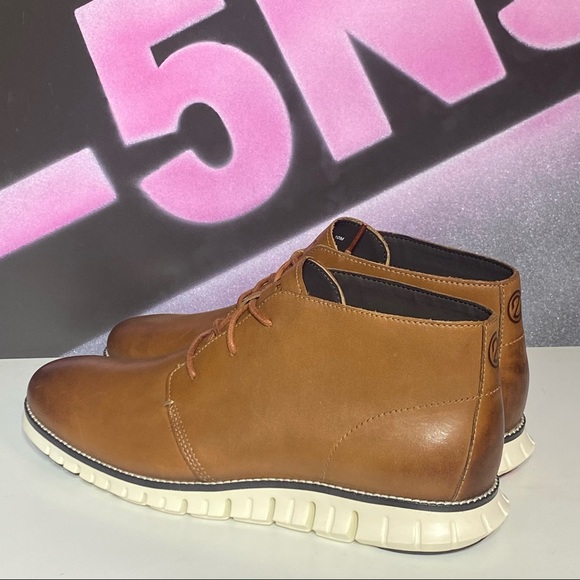 New Cole Haan ZeroGrand Leather Flex Mid Chukka - Picture 5 of 10